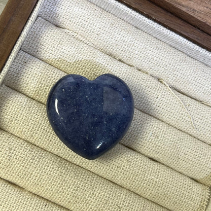 Crystal Heart Stress Relief Palm Stone, available in multiple colors/an item