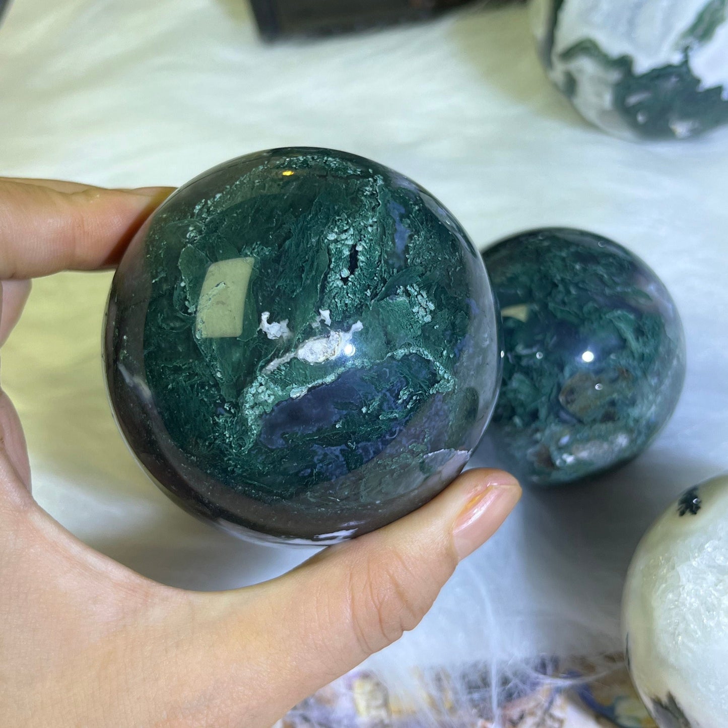 Moss Agate Sphere